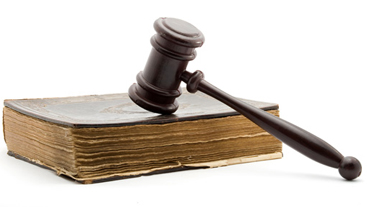 vintage book and gavel
